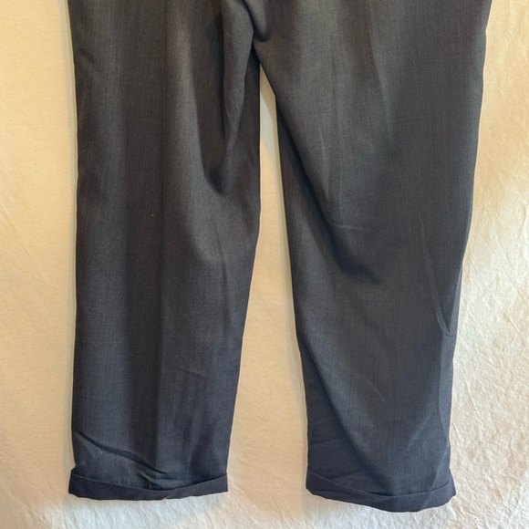 B-266 Men’s Claiborne Gray Pleated Cuffed Dress Pants Size 38x30 - Picture 11 of 14